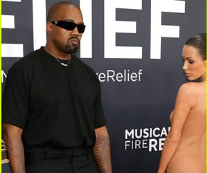 Bem discreta: Esposa de Kanye West aparece nua no Grammy 2025