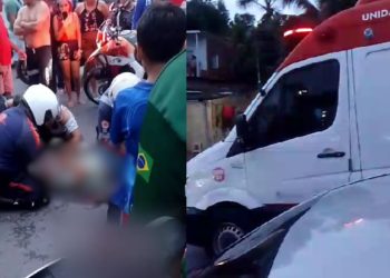 Vídeo mostra criança chorando de dor após ser atropelada no bairro Cidade de Deus