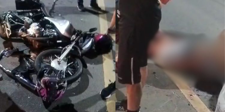 motociclista e passageiro quase morrem após serem atingidos por 'cavalinho' na Ponte Rio Negro