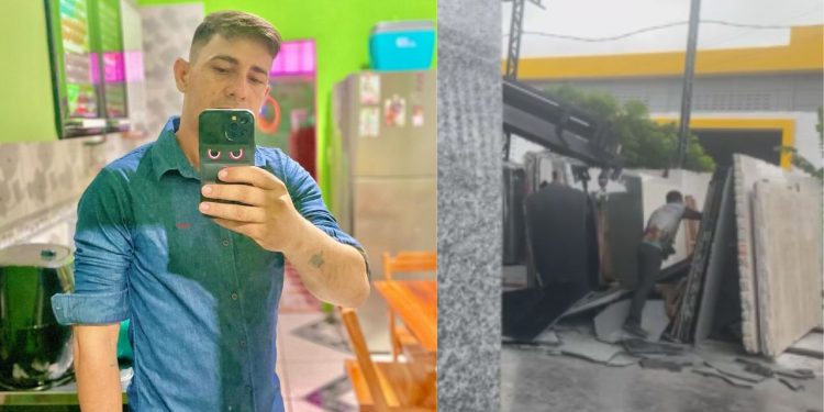 Trabalhador esmagado por mármore em Manaus estava no 2º dia de emprego