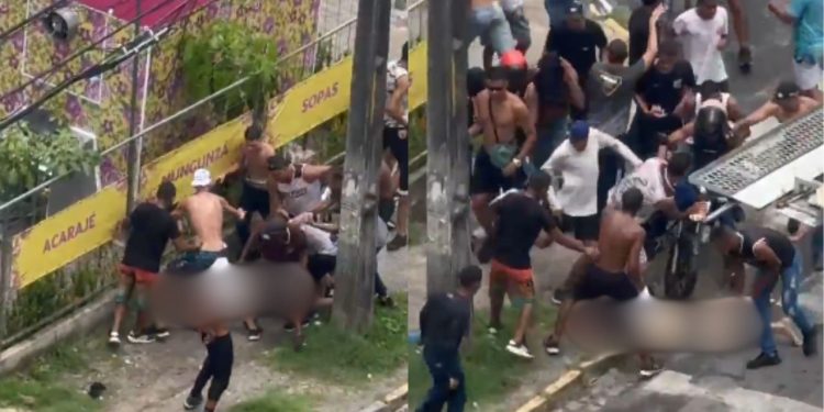 CENAS FORTES: Torcedor do Sport é espancad0 e estuprad0 com cabo de vassoura no meio da rua