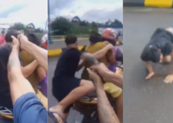 Pistoleiros gravam momento que atiram na nuca de jovem no Amazonas