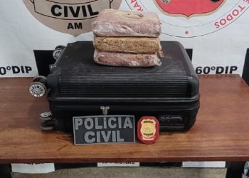 Mala de pó – Traficante é preso transportando drogas avaliadas em R$ 80 mil