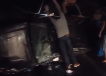 Motora capota na BR-174. Vídeo