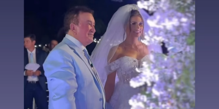 Luxo e muito amor; Amado Batista se casa com Miss