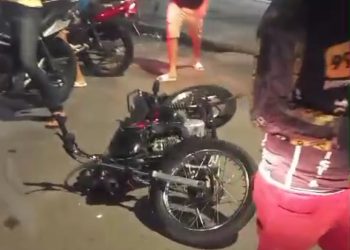 Vídeo: Acidente grave na avenida Itaúba deixa motociclista e passageira feridos