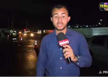 Caminhão pega fogo no Rapidão após pane mecânica