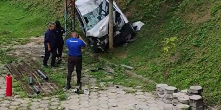 Invadiu empresa no Distrito e colidiu contra árvore