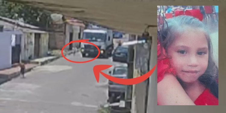 Vídeo mostra momento que criança de 6 anos morre esmagada por caminhão de lixo em Manaus