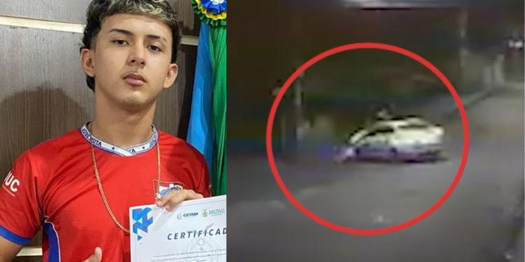 Câmera gravou motorista matando adolescente de 17 anos atropelado em Manacapuru