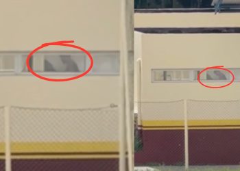 Estudantes gravam casal 'mandando ver' em prédio público em Presidente Figueiredo