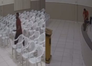 Sem temor, bandido invade Igreja Universal da Ponta Negra e rouba equipamentos
