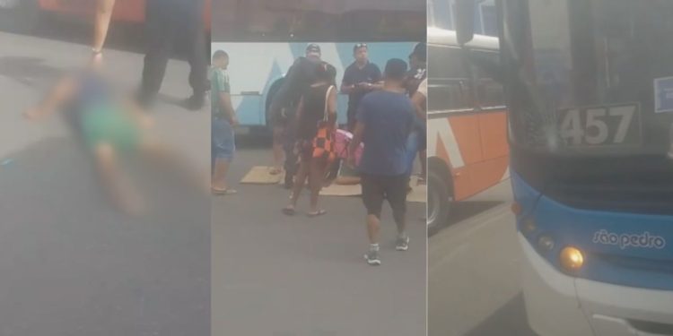 Ao atravessar a Avenida Floriano Peixoto, homem é atropelado por ônibus