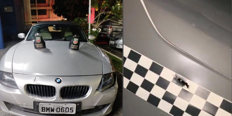 Em BMW, criminosos 'ricos' conseguem fugir depois de atirarem na Força Tática em Manaus