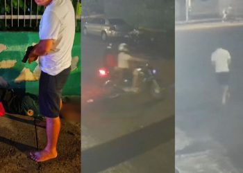 Policial consegue frustrar assalto após flagrar crime na frente de sua casa na Cidade Nova