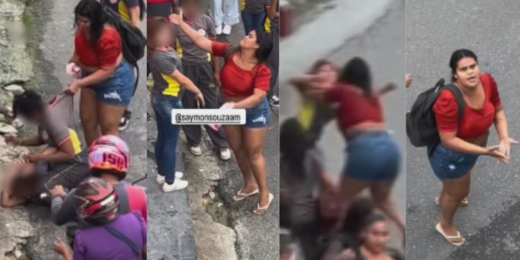 Mãe se envolve na briga da filha e bate em estudante menor de idade em Manaus