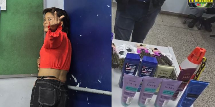 Ao ser pega furtando em supermercado de Manaus, bandida justifica: "montar minha empresa"