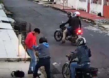 Rocam captura dupla filmada perseguindo e assaltando trabalhador na Cidade Nova