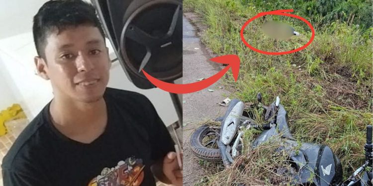 Pilotando de madrugada, jovem colide em esteio de madeira e morre no Amazonas
