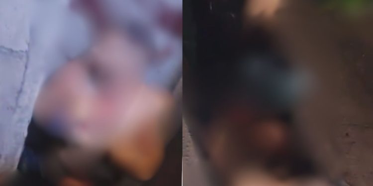 Amarrado e metralhado: vídeo forte mostra jovem que foi achado morto no Distrito Industrial