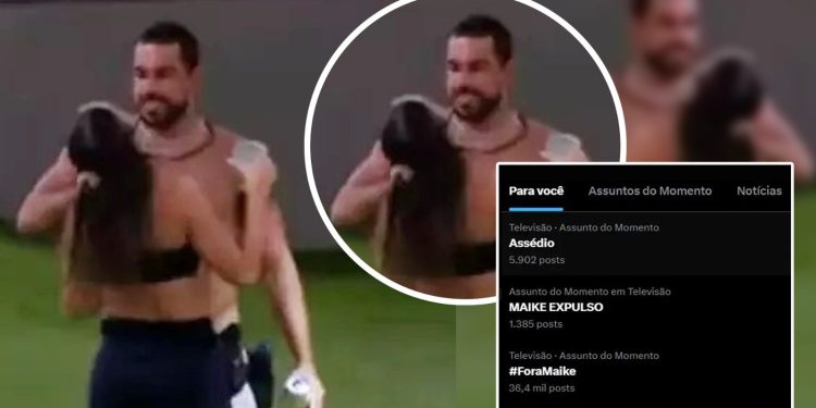 Público pede expulsão de Maike após puxão de cabelo em Renata