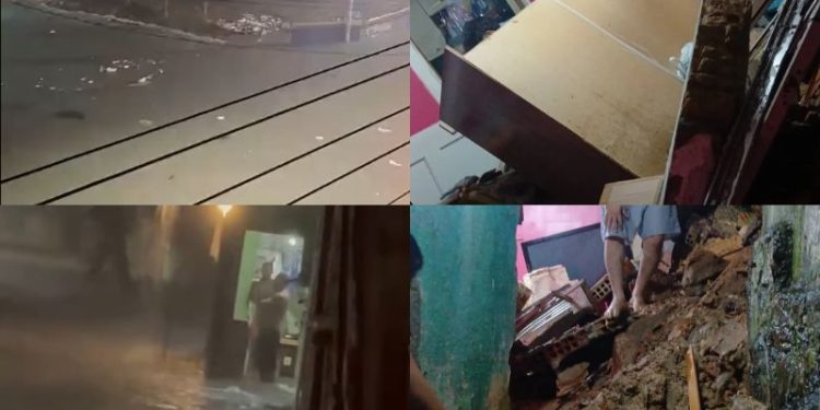 Alagações e prejuízos – Final de semana foi marcado por forte temporal