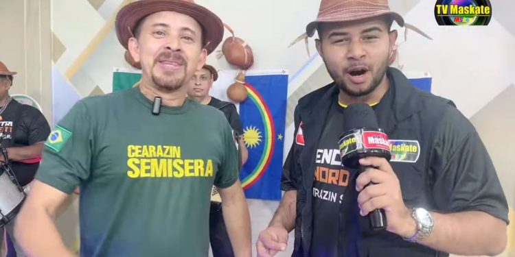 Maskate invade bastidores do ‘Encontro com Nordeste’ de estreia