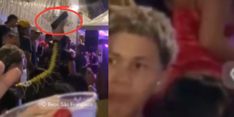 Vídeo: 'Amostradinho' que ostentou arma em baile funk em Manaus é procurado pela PC