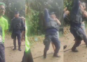 Para salvar o 'boy' de ser preso, mulher ataca PM no interior do Amazonas: “Larga ele"