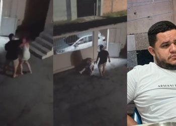 Vídeo: Covarde bate na esposa com bebê no colo em Manacapuru: “Não tô fazendo nada errado”