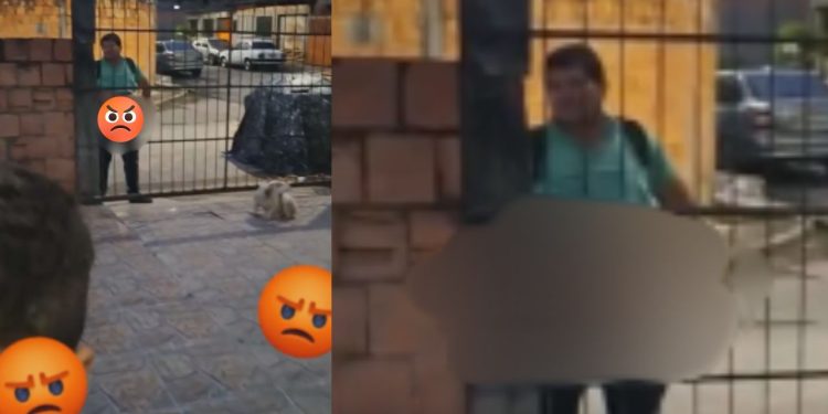Absurdo: Tarado é flagrado se masturb4nd0 para duas crianças no Nova Cidade; VÍDEO