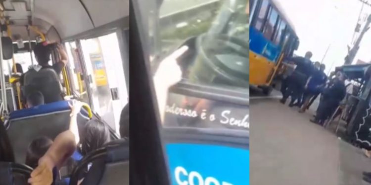 Na disputa por passageiros, motoristas de 'Amarelinhos' trocam tapas em Manaus