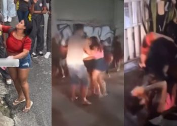 Vídeos mostram mãe 'levando o troco' por bater em estudante menor de idade em Manaus