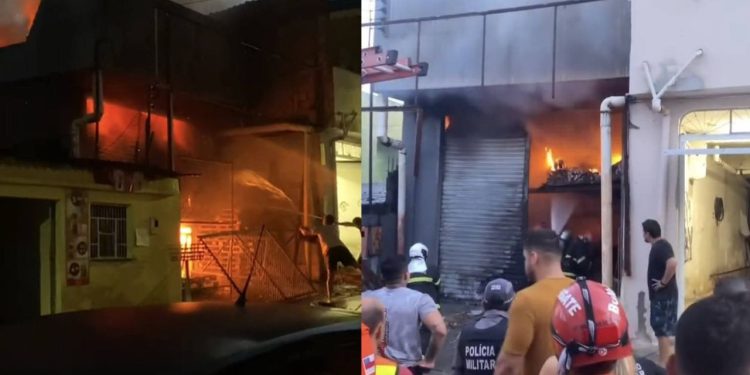 Loja de suplementos é atingida por incêndio no bairro Alvorada