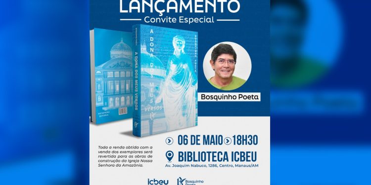 Lançamento do livro de Bosquinho Poeta terá recital e música na terça-feira (6)