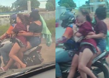 Mototaxista viraliza após levar três novinhas 'apertadas' na garupa: “Só em Manacapuru"