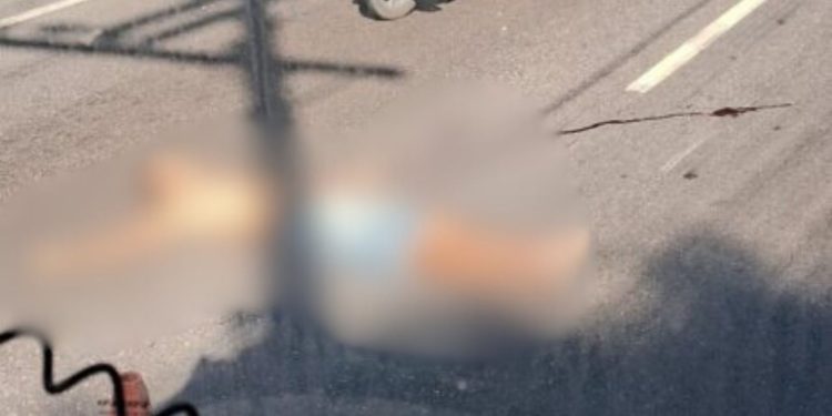 Na avenida Rodrigo Otávio, homem morre atropelado; veja como ele ficou