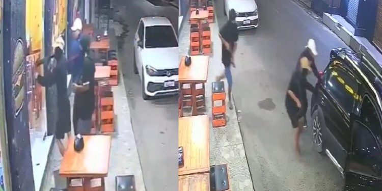 Bandidos desistem de assalto após funcionários não abrirem a porta em Manaus