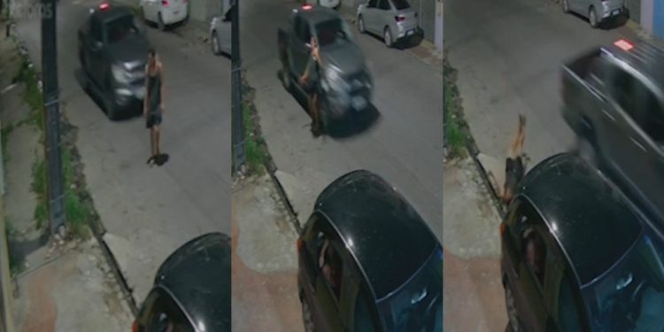 Câmera flagra motorista atropelando jovem e fugindo na Cidade Nova