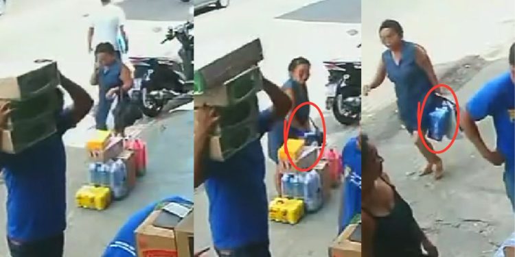 'O crime não tem idade': Vovozinha é filmada furtando cervejas no Alvorada