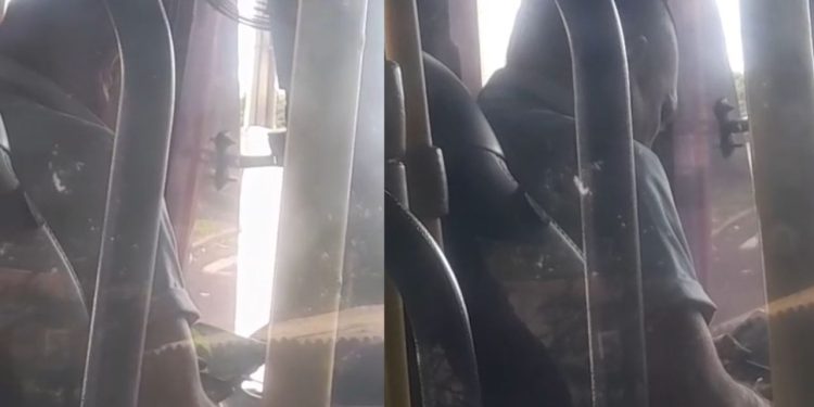 Vídeo: Motorista da linha 244 é demitido ao ser pego no flagra ‘se aliviando’ no busão
