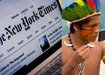 Tribo do Amazonas pede R$ 1 bi ao New York Times por acusação de vício em p0rn0grafi4