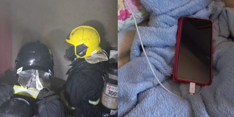 Em cima do colchão, celular ligado na tomada explode e quase queima casa inteira no Distrito