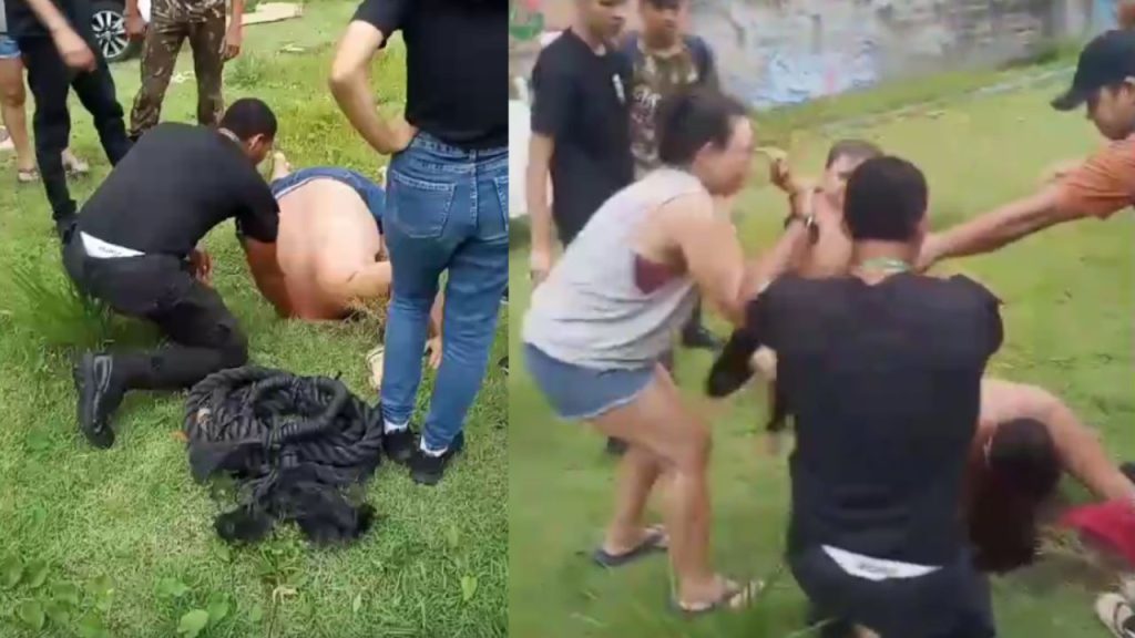 Mãe e filho caem e ficam presos em buraco de 4 metros em Manaus