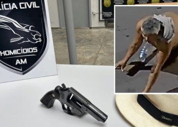 “Velho da Lancha” é flagrado escondendo arma e quebrando o pé após duplo homicídio. Veja o vídeo