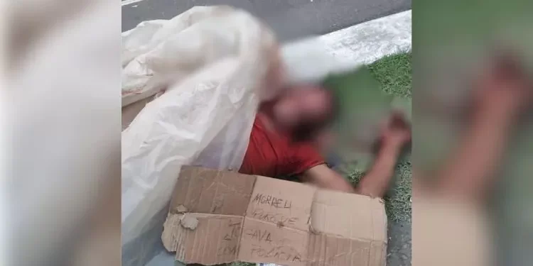 “Morreu porque jogava com a polícia”. Corpo é encontrado com bilhete