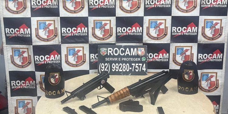 Submetralhadoras artesanais são encontradas no bairro Gilberto Mestrinho