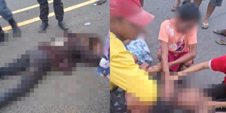 Colisão de moto e carro acaba em morte de duas pessoas