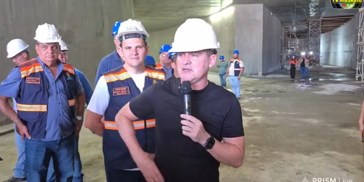 Visita técnica às obras do complexo viário Rei Pelé