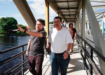 Ao lado de Eduardo Braga, David Almeida anuncia construção do novo porto da Manaus Moderna